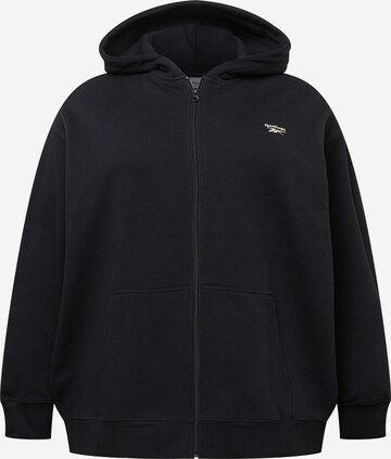 Reebok Zip-Up Hoodie in Black: front