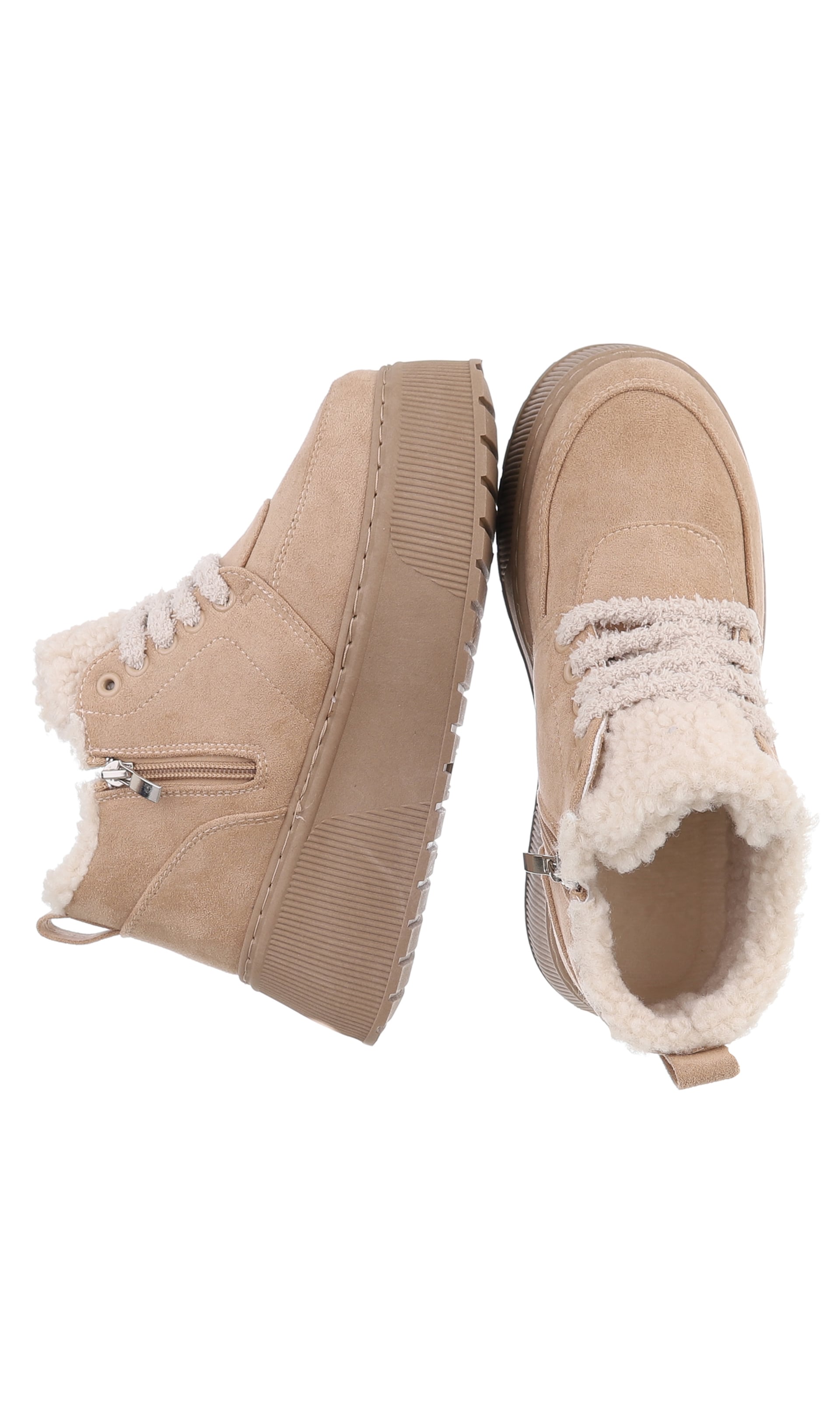 Ital-Design Stiefelette in Beige