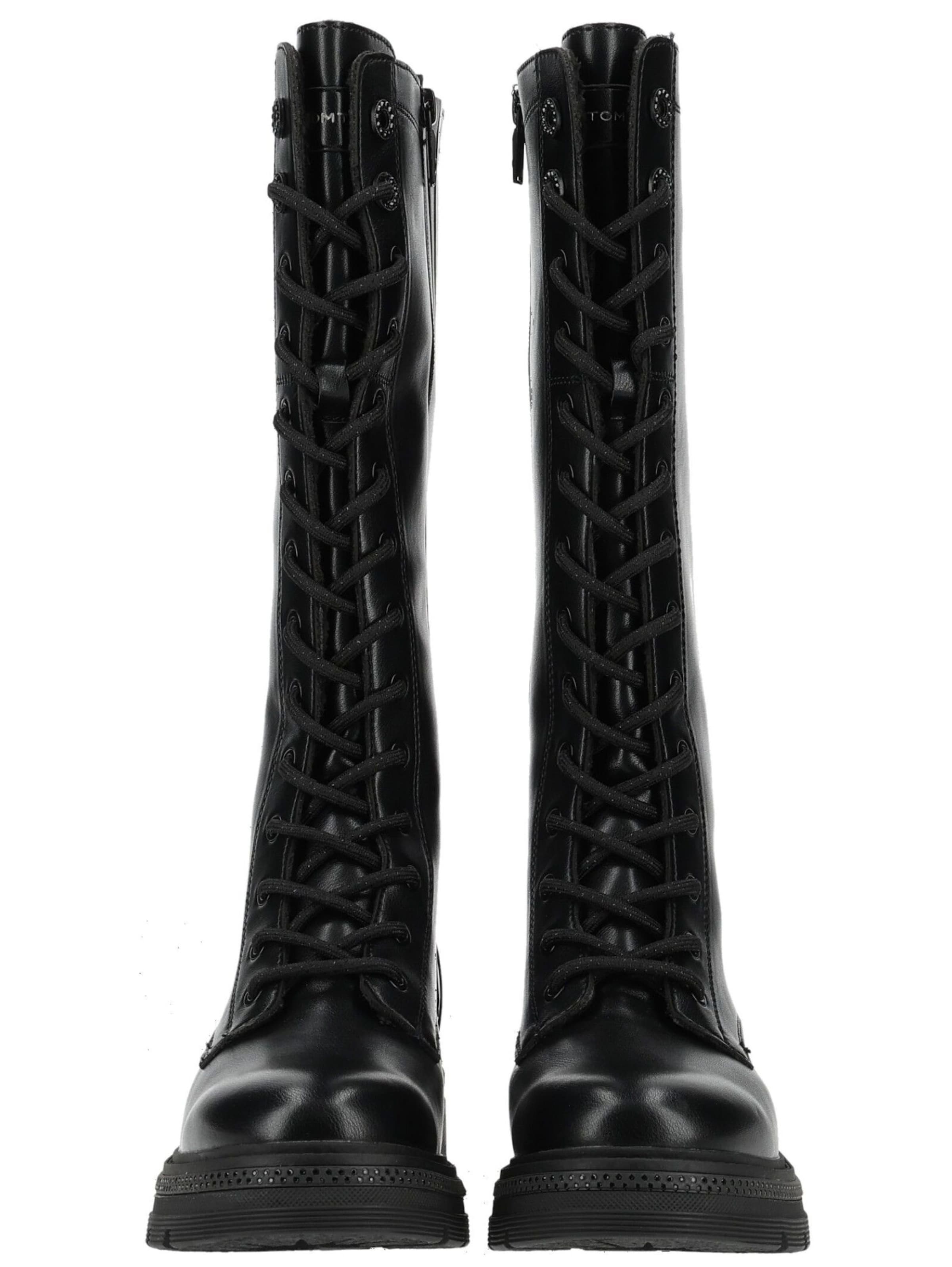 TOM TAILOR Stiefel in Schwarz