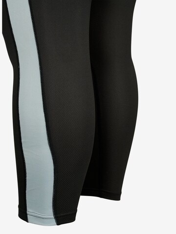 Active by Zizzi Skinny Sportunterhose  'Ashow' in Schwarz