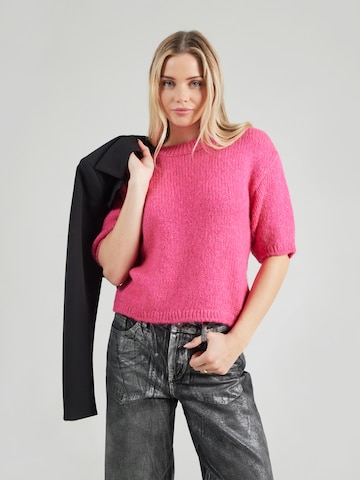 JDY Sweater 'JDYLINEA' in Pink: front