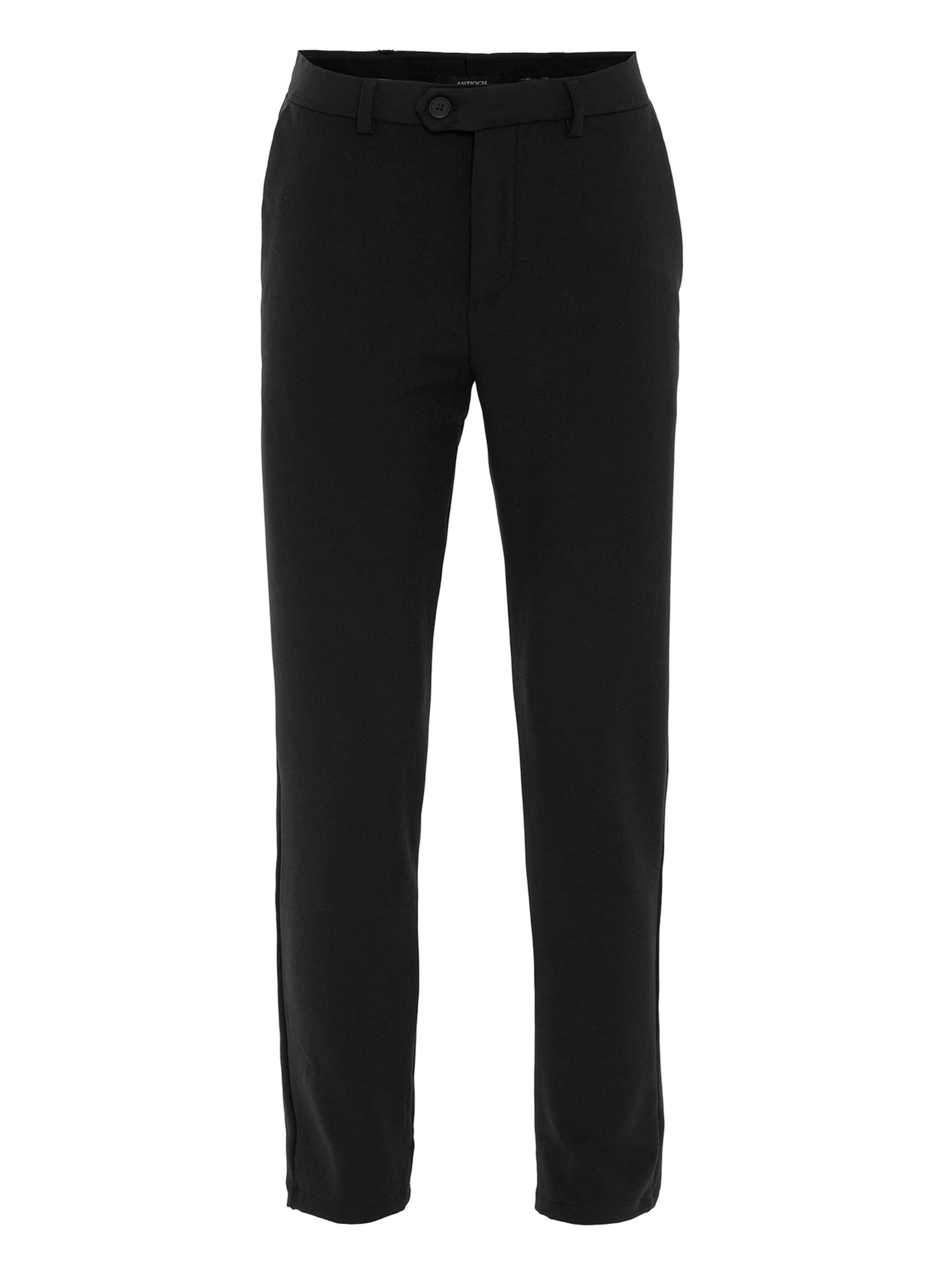 Antioch Slimfit Παντελόνι σε μαύρο: μπροστά