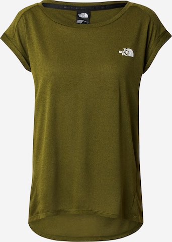 THE NORTH FACE - Camisa funcionais 'Tanken' em verde: frente