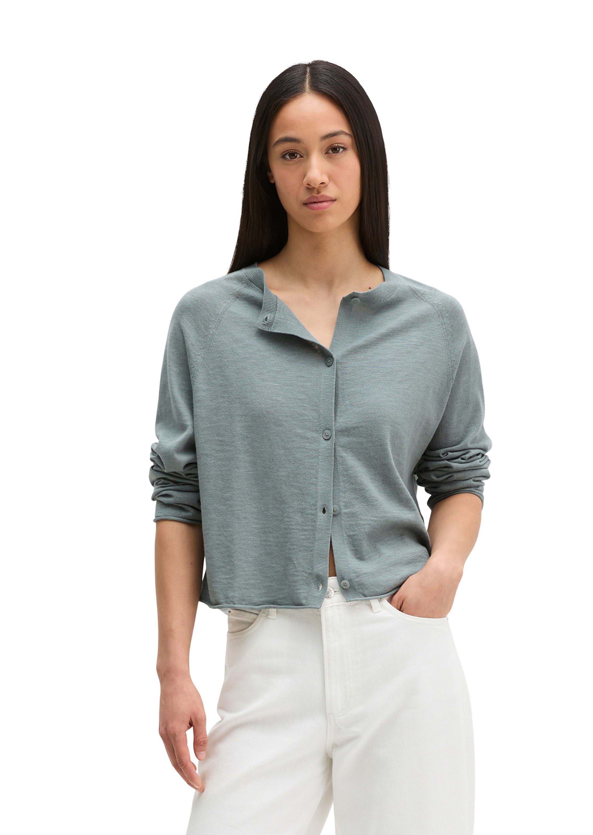 Cardigan Marc O'Polo en gris : devant