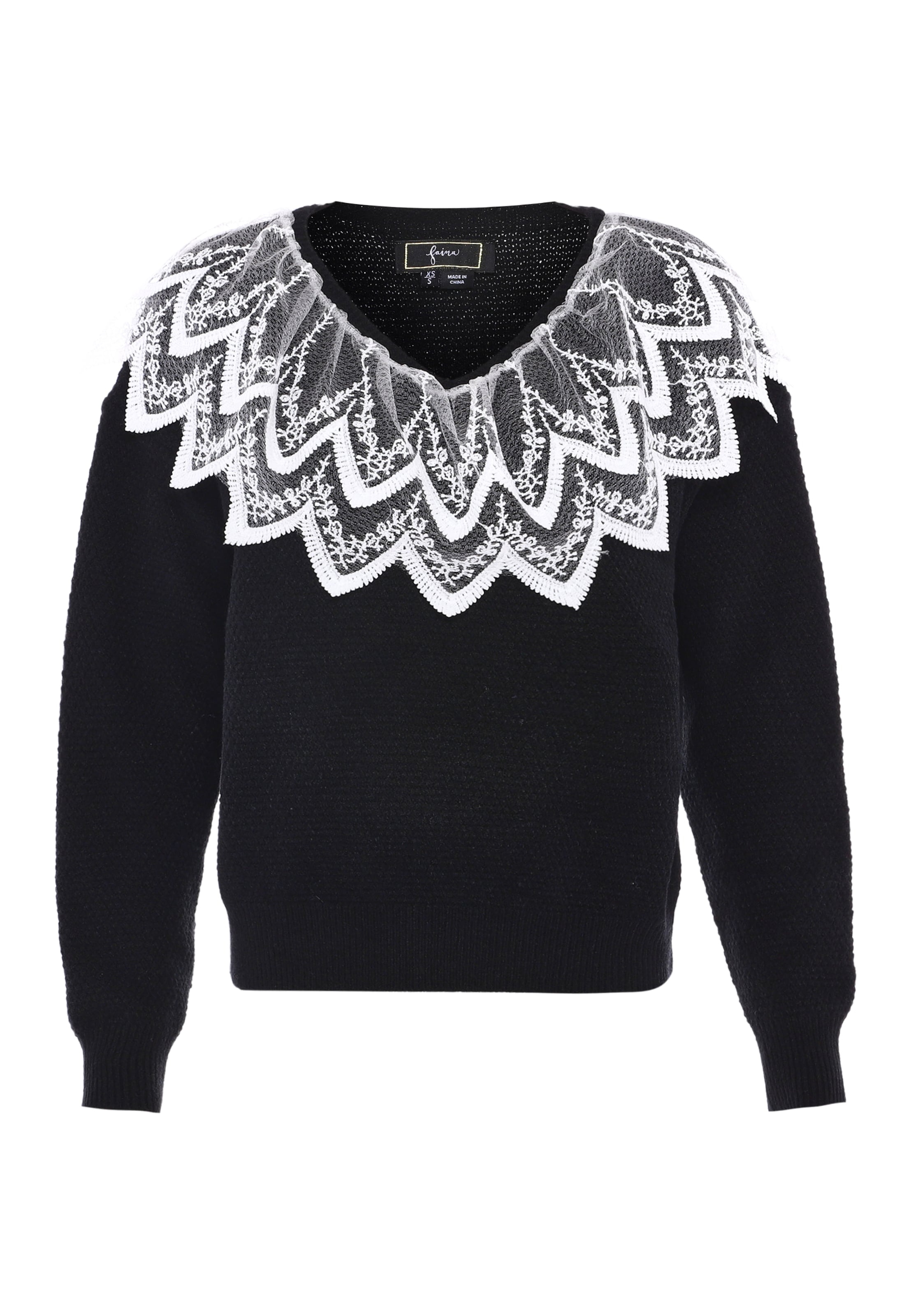 faina Kampsun, värv must: eest vaates