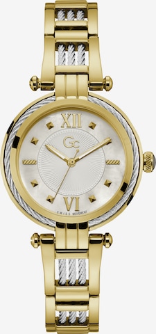 Gc Analog Watch ' CableBijou ' in Gold: front
