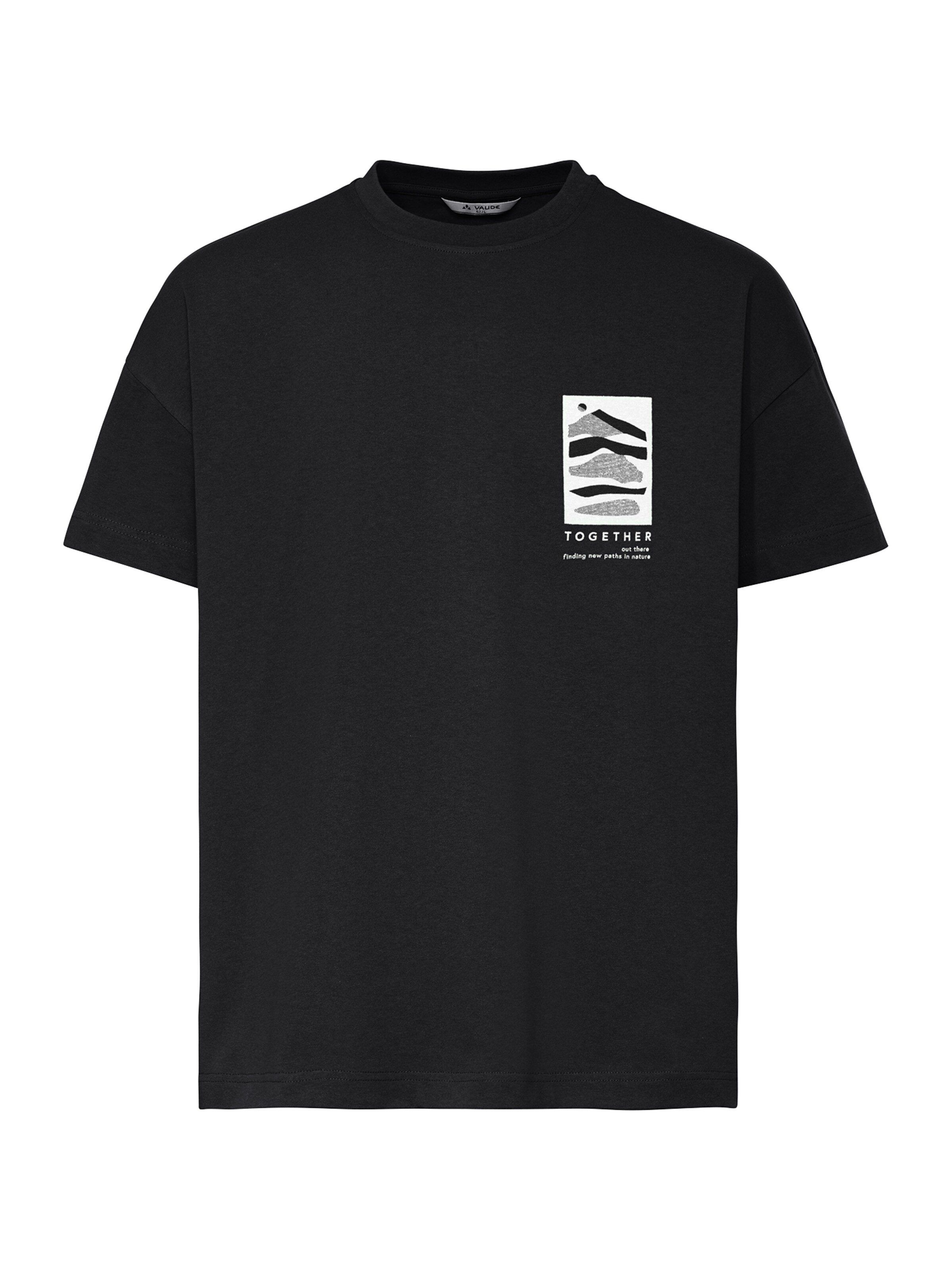 VAUDE Functioneel shirt 'Redmont' in Zwart: voorkant