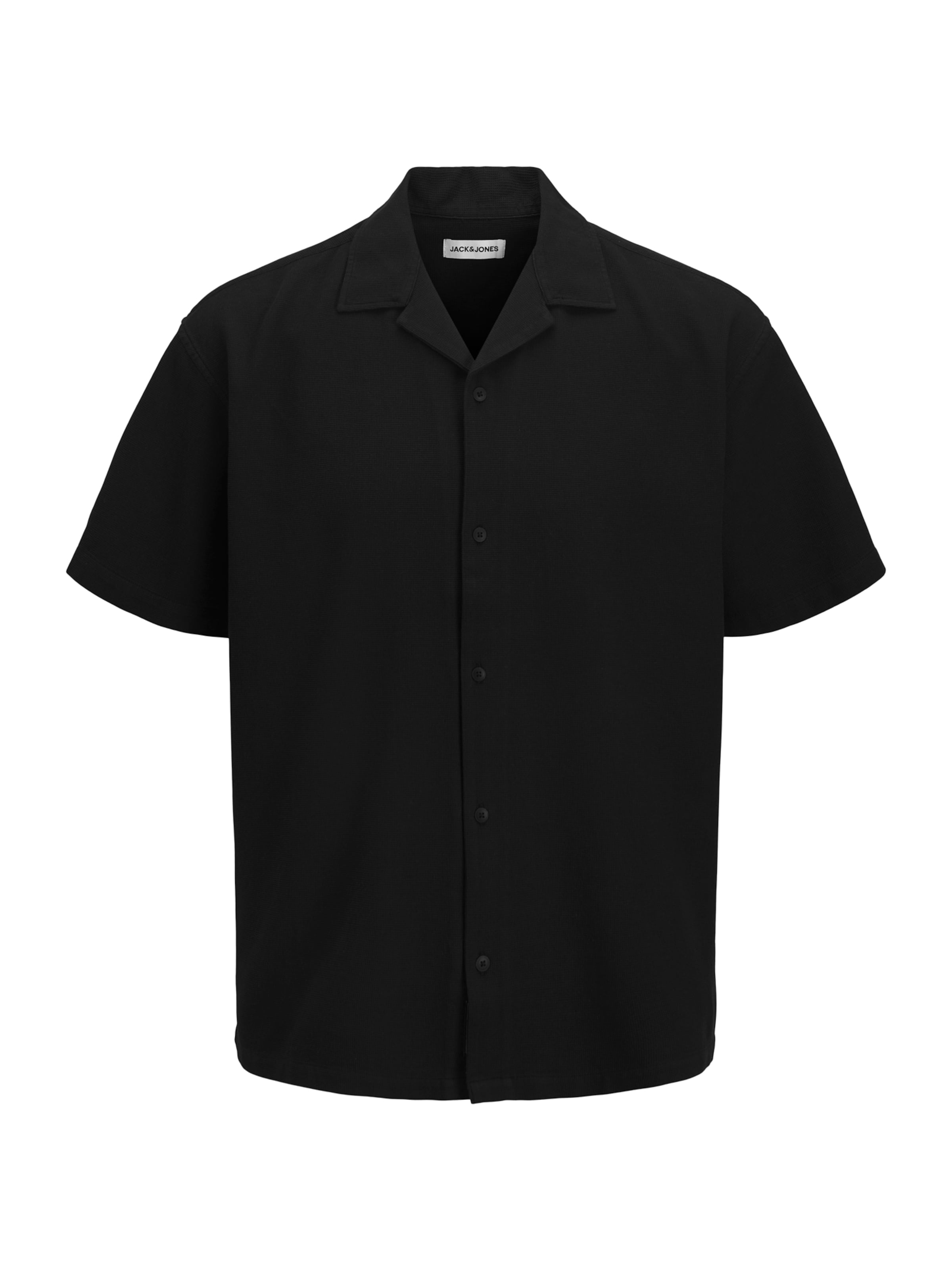 JACK & JONES Рубашка 'JJGLOBAL' в Черный: спереди