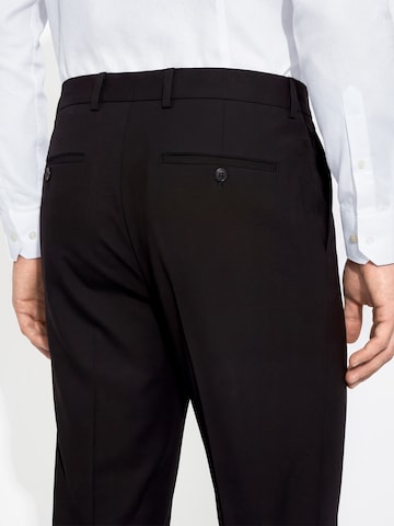 Finshley & Harding London Regular Pantalon 'Jaxdon' in Zwart