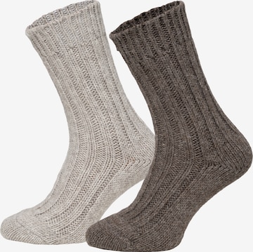 HomeOfSocks Socks 'HOS208' in Grey: front