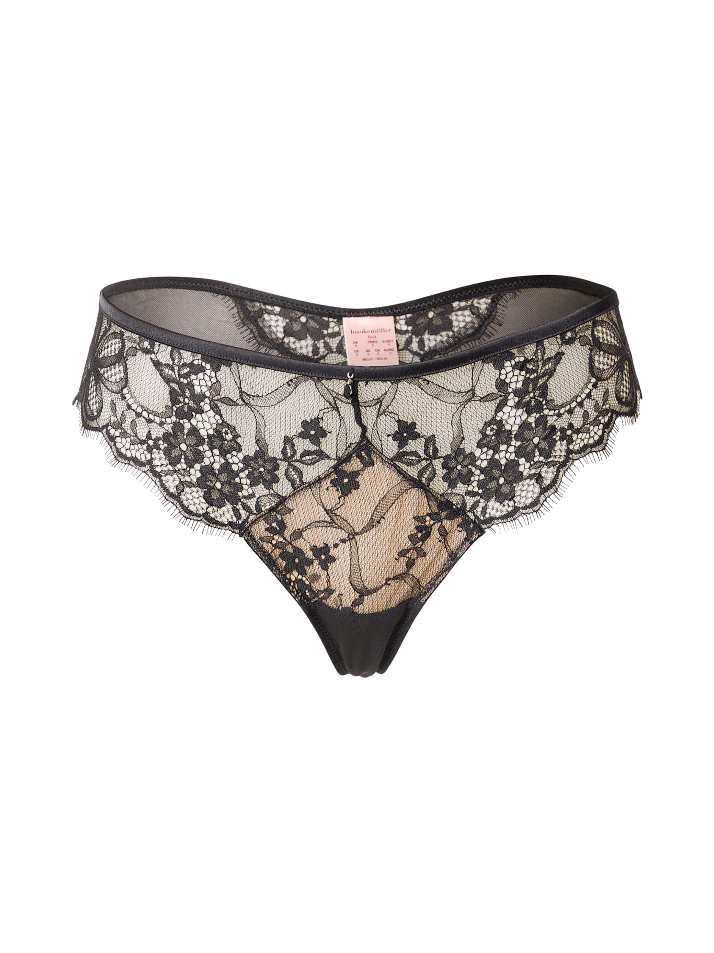 Hunkemöller String 'Prina' in Schwarz: Vorderseite