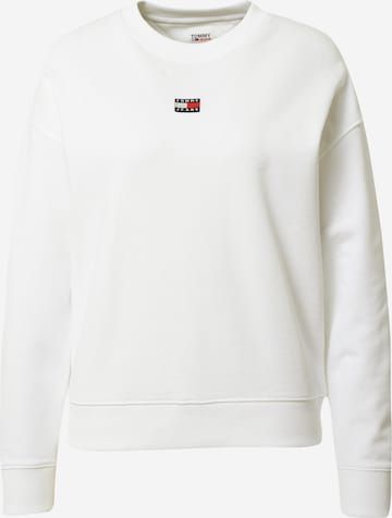 Tommy Jeans Sweatshirt in White: front