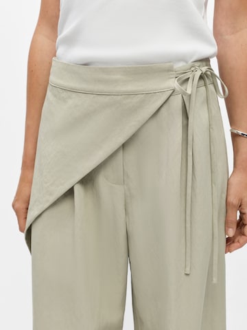 OBJECT Wide leg Pants 'OBJSaga' in Green