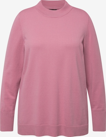 Pull-over Ulla Popken en rose : devant