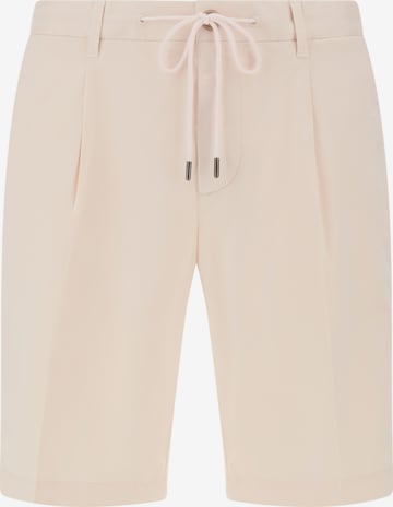 Boggi Milano - Pantalón plisado en beige: frente