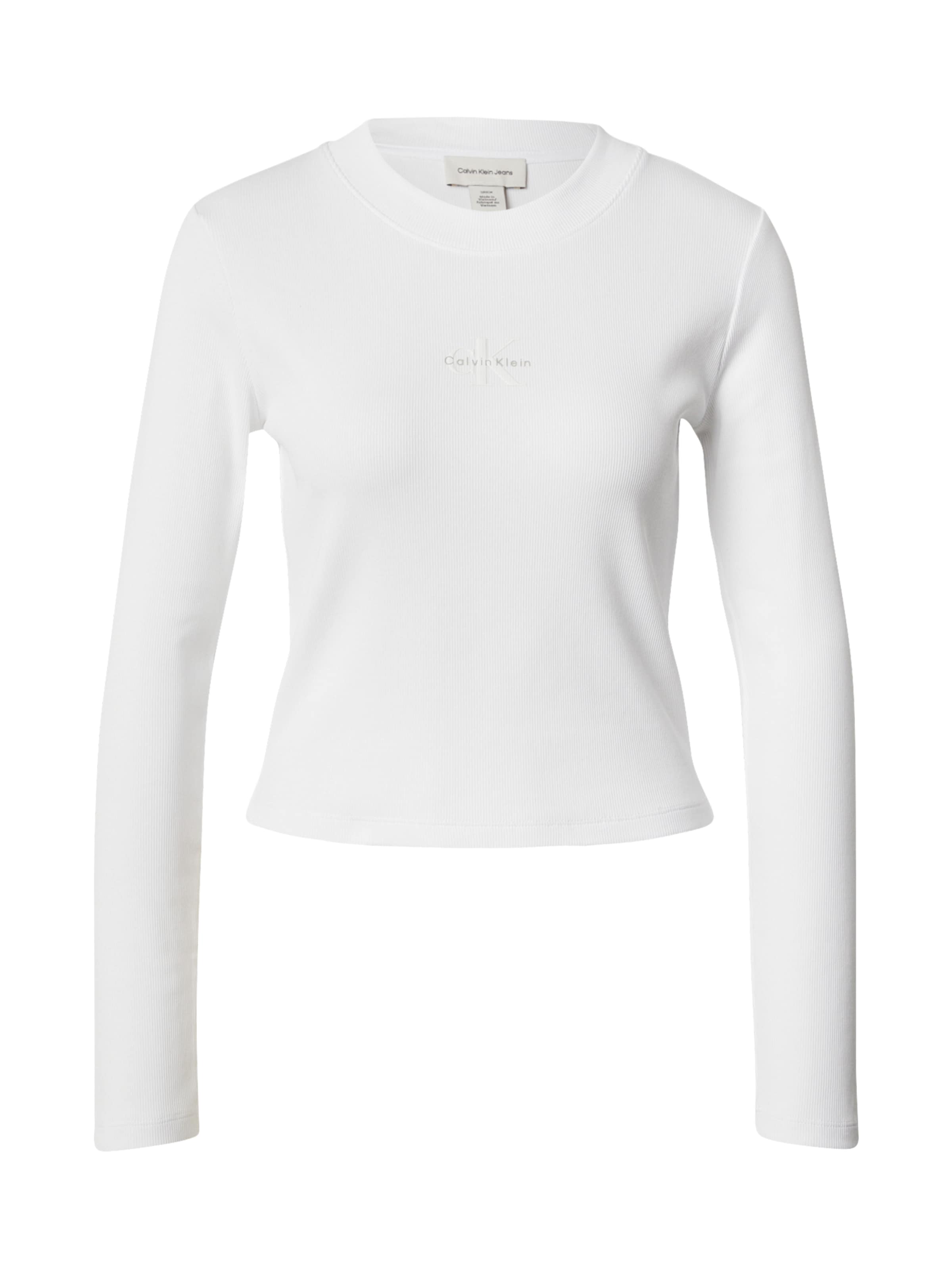 Tricou de la Calvin Klein Jeans pe alb: față