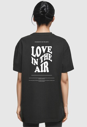 Merchcode Oversized Shirt 'Love In The Air' in Black