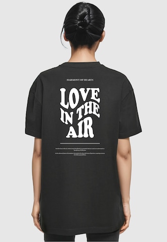 Merchcode Oversized Shirt 'Love In The Air' in Black