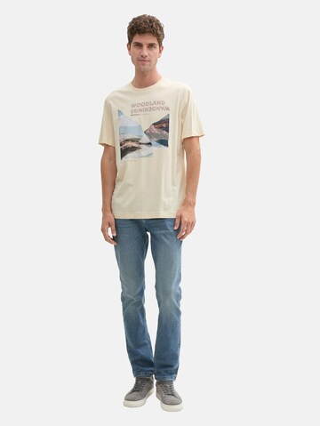 TOM TAILOR T-Shirt in Beige