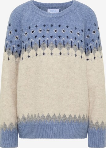 Pull-over usha BLUE LABEL en bleu : devant