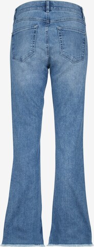 Angels Boot cut Jeans 'Leni Slit Fringe' in Blue