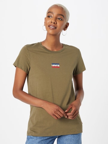 LEVI'S ® T-shirt 'The Perfect Tee' i grön: framsida