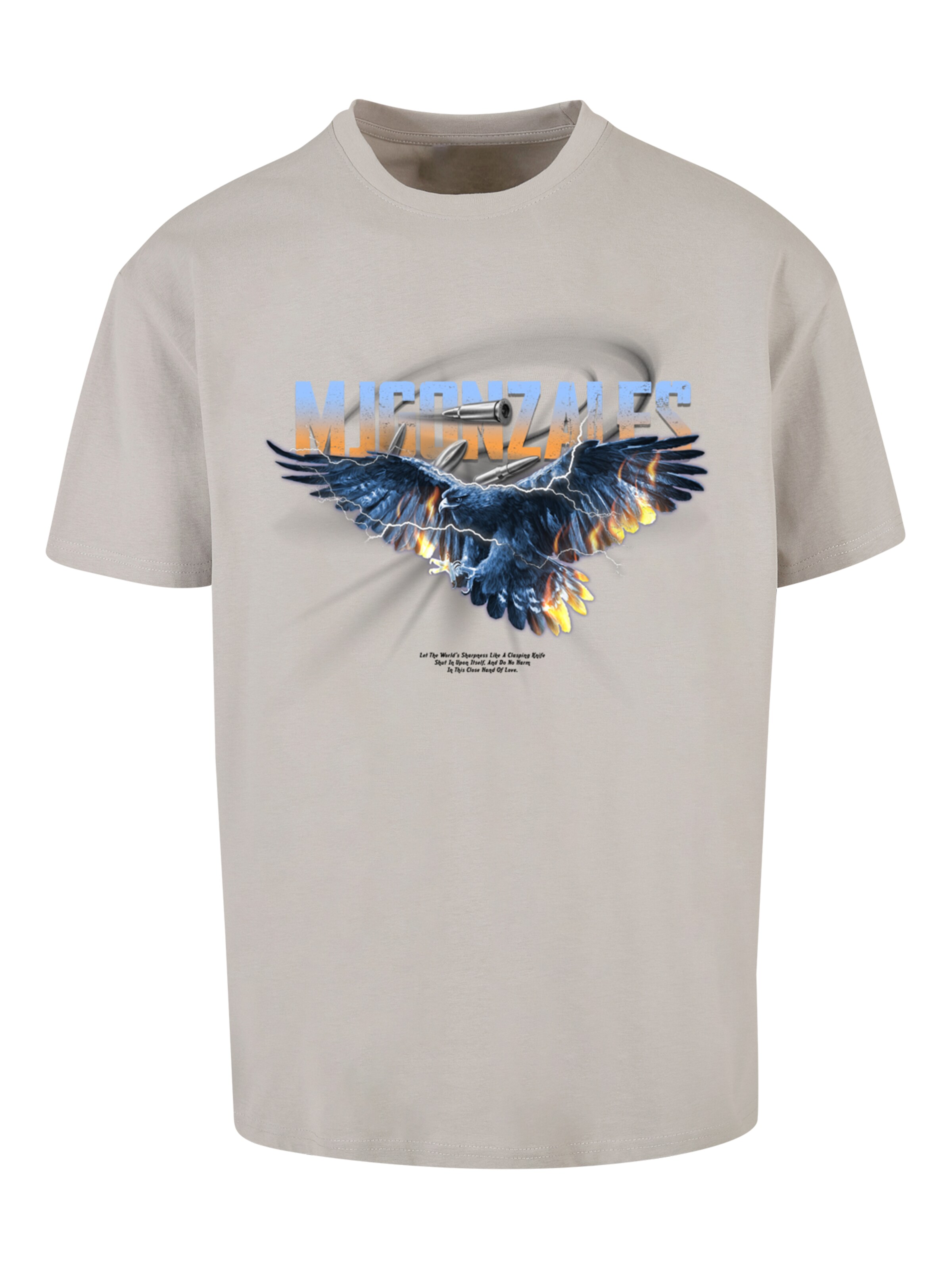 MJ Gonzales Tričko – šedá: přední strana