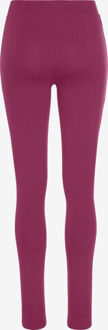 BENCH Skinny Pyjamahose in Pink