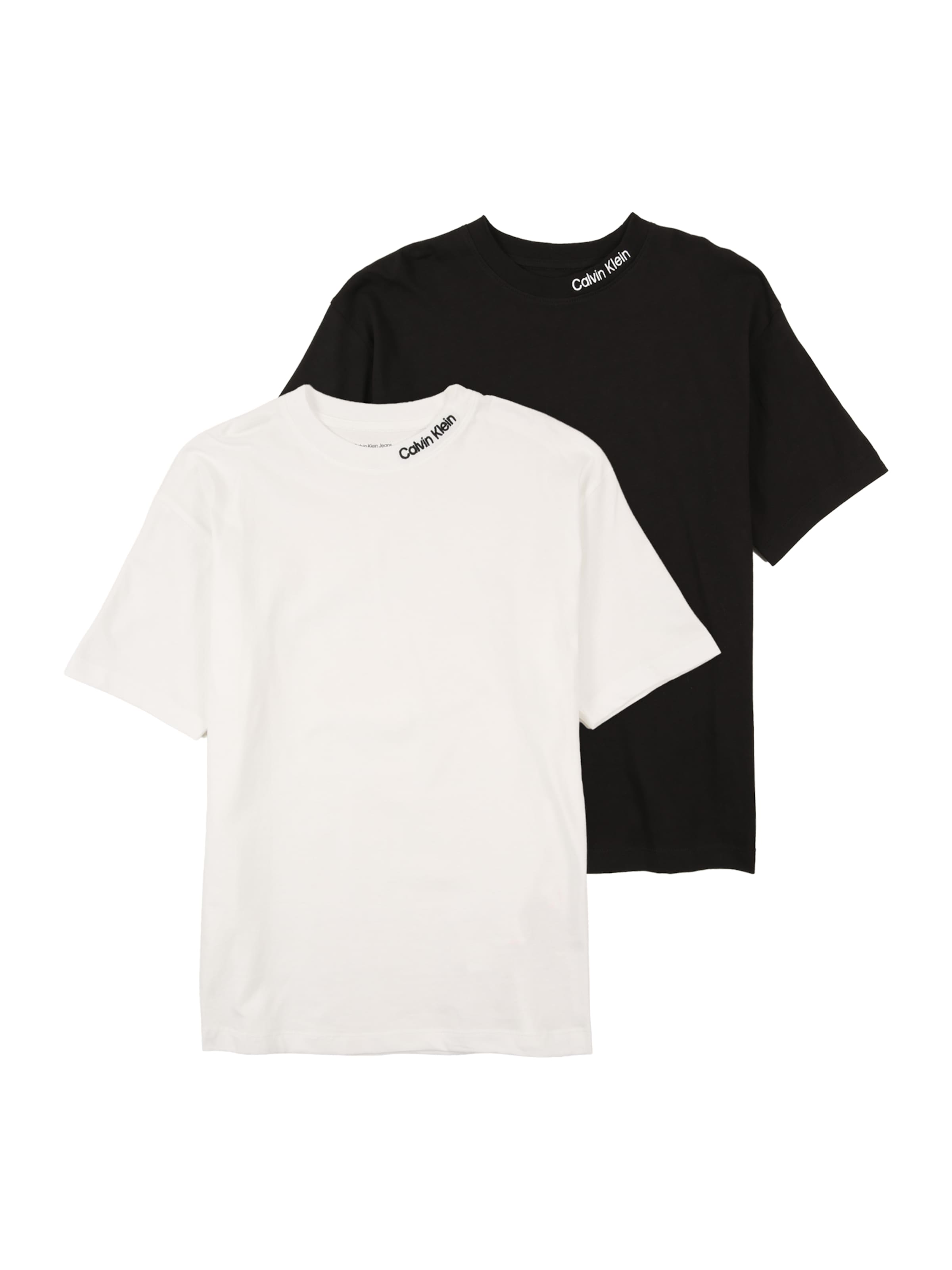 Calvin Klein Jeans T-shirt i svart: framsida