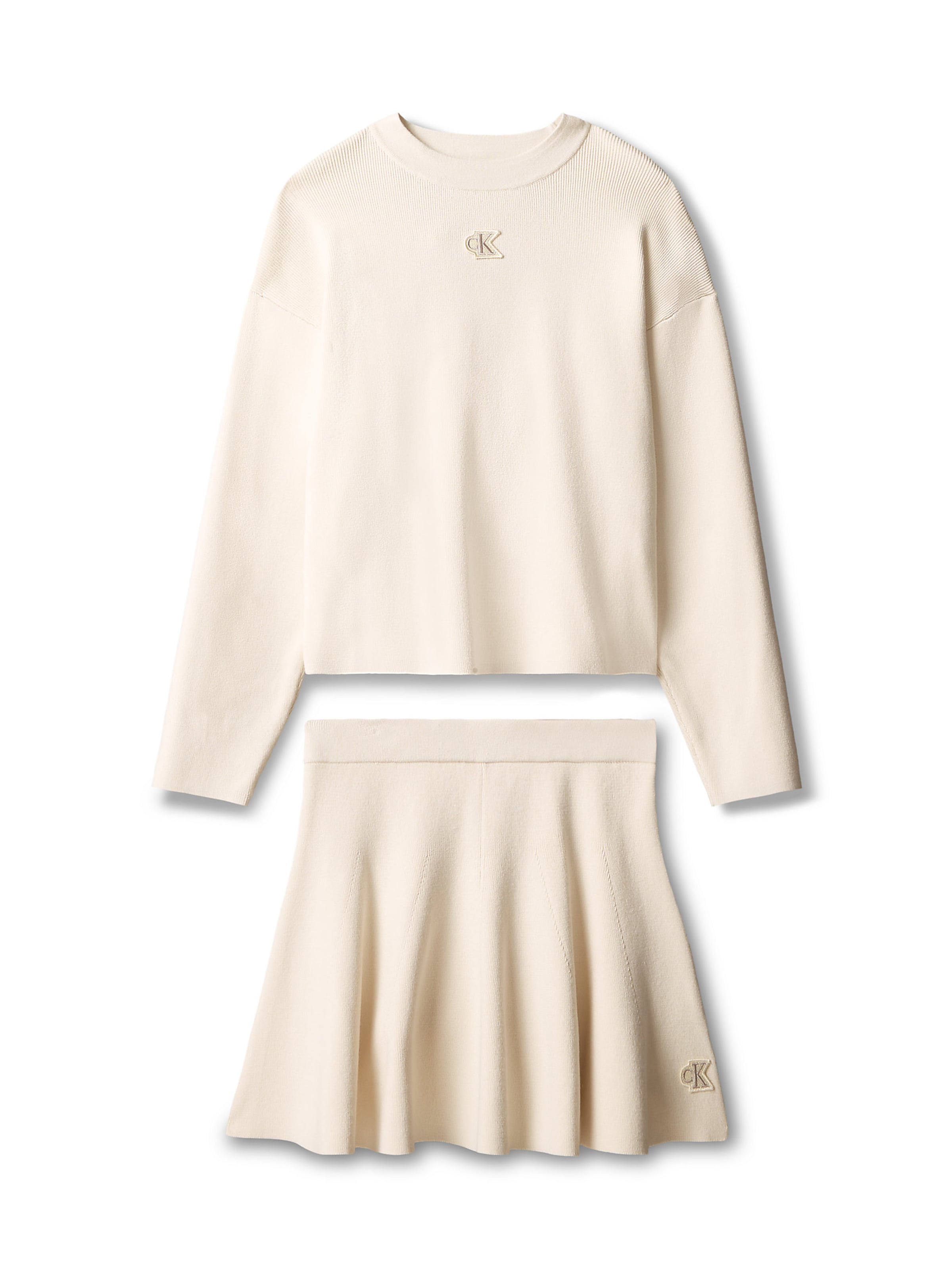 Calvin Klein Jeans Set in Beige: Vorderseite