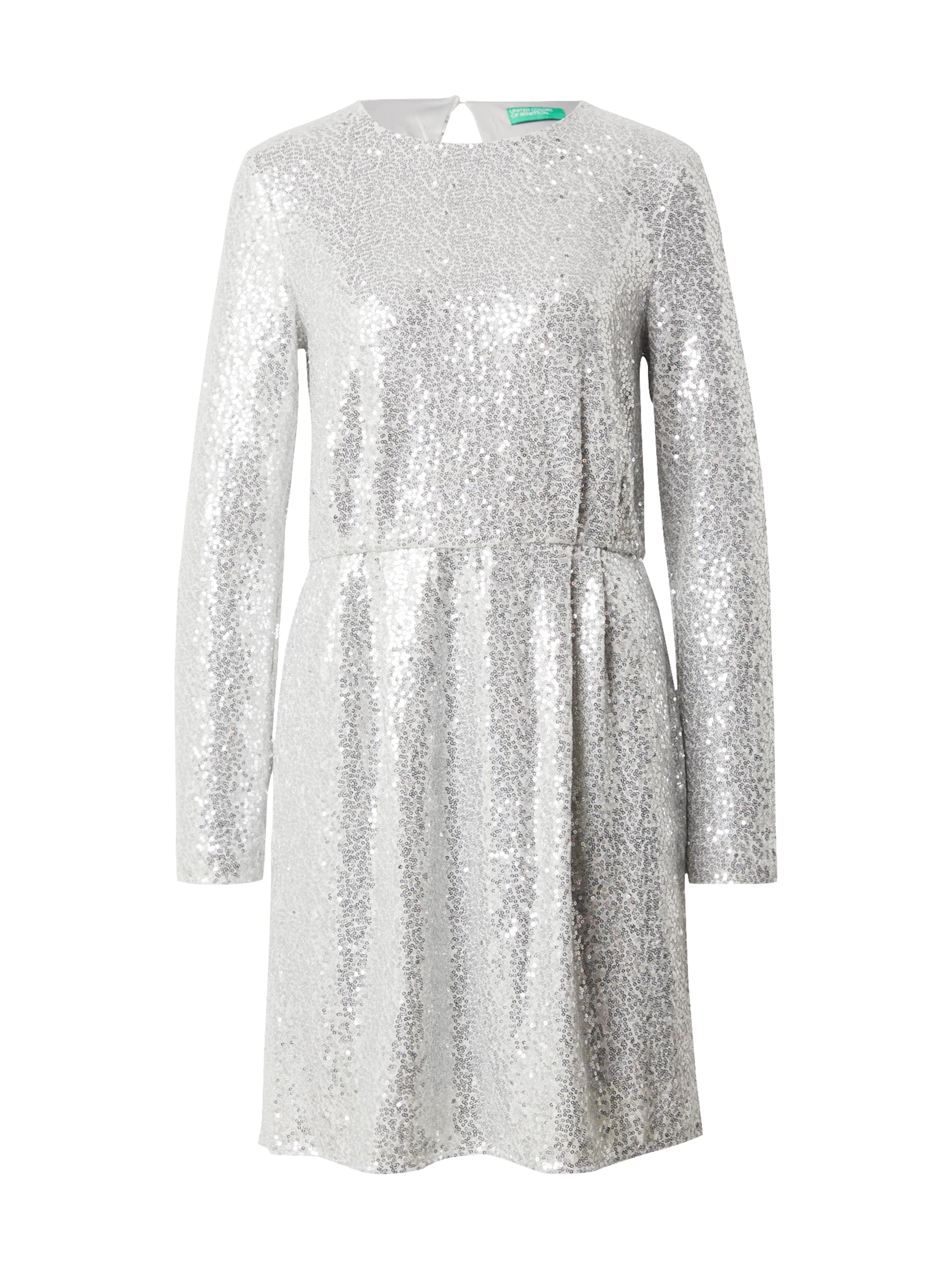 UNITED COLORS OF BENETTON Coctailkjole i sølv: forside