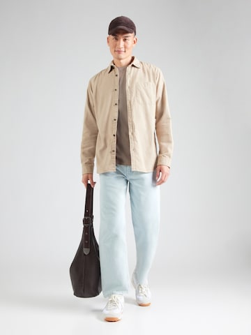 Coupe regular Chemise 'JJJAMES' JACK & JONES en beige