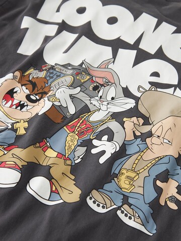 T-Shirt 'Looney Tunes' TWO SOON en gris