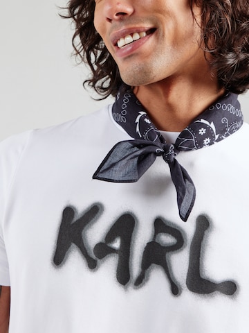 Karl Lagerfeld Тениска в бяло