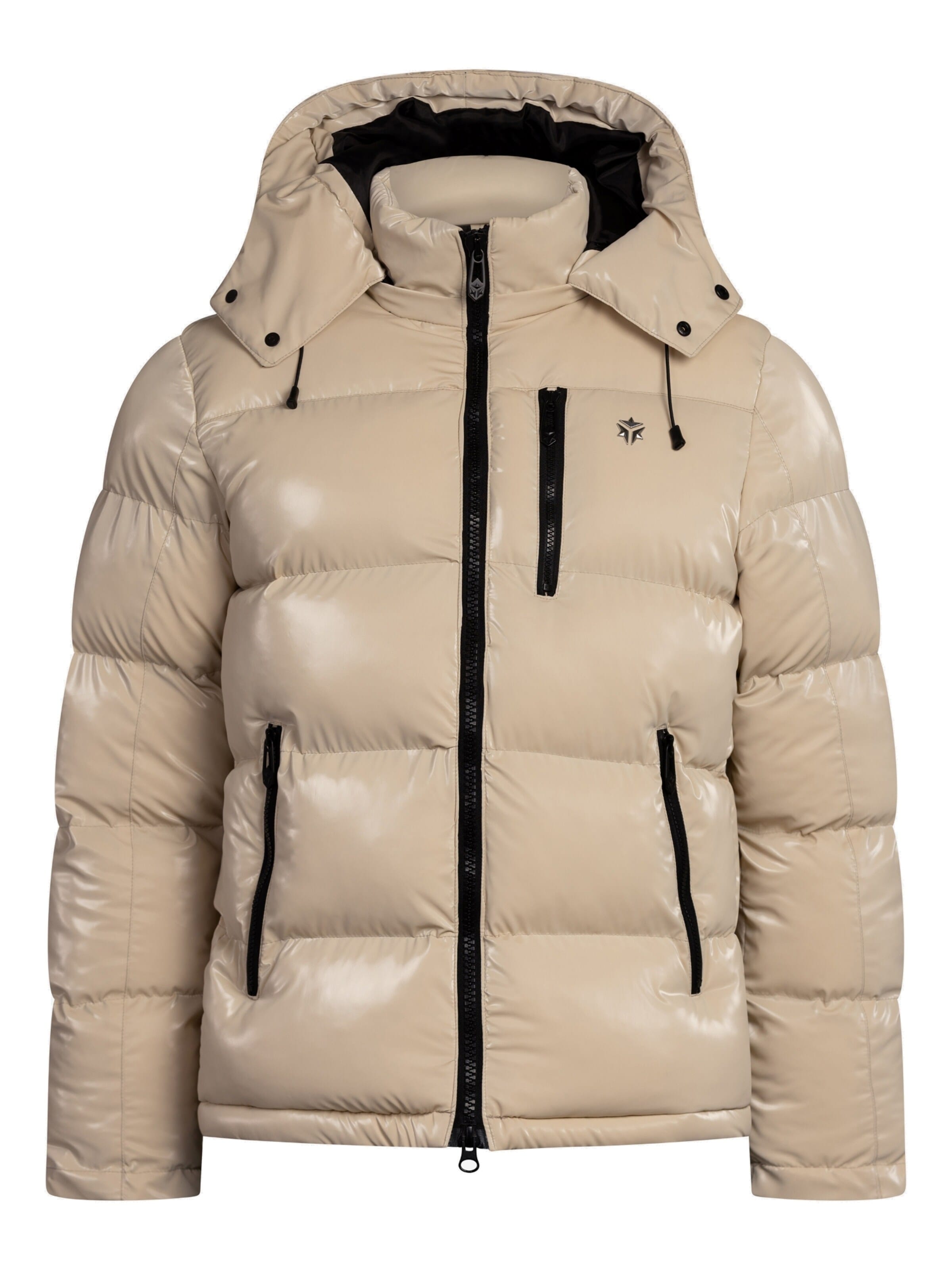 YVZ Denim Winter jacket 'Nebula' in Beige: front