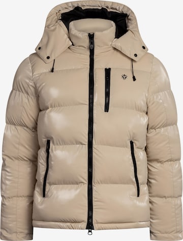 YVZ Denim Winterjacke 'Nebula' in Beige: Vorderseite