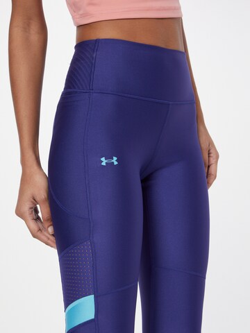 UNDER ARMOUR Skinny Sporthose in Blau