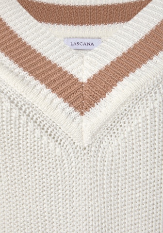 LASCANA Pullover i hvid