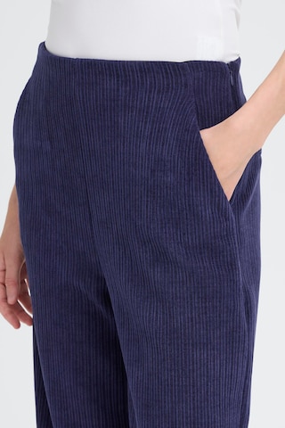 ICHI Wide leg Trousers ' IHKATE' in Blue