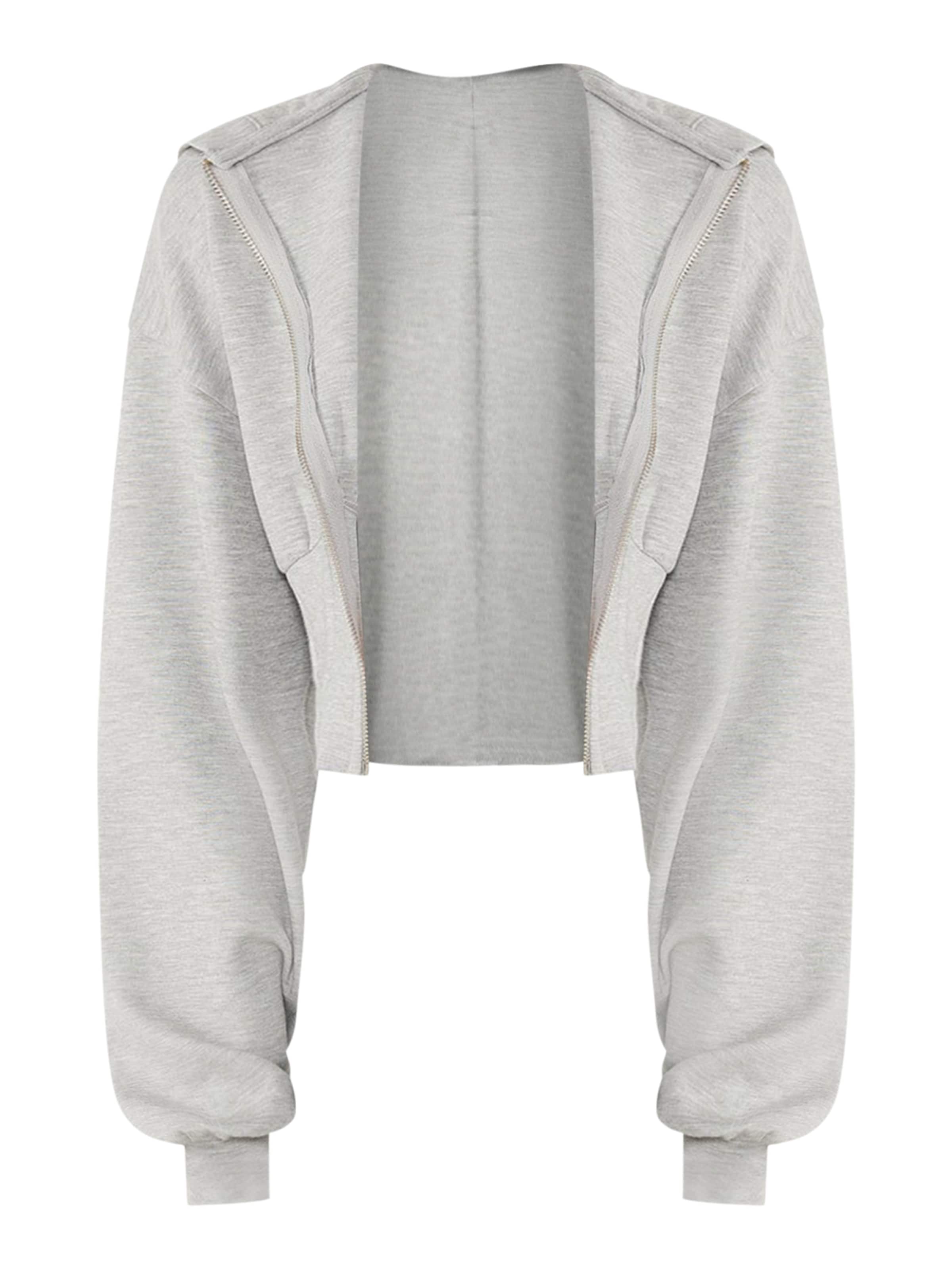 No Matter What Sweatvest in Grijs: voorkant