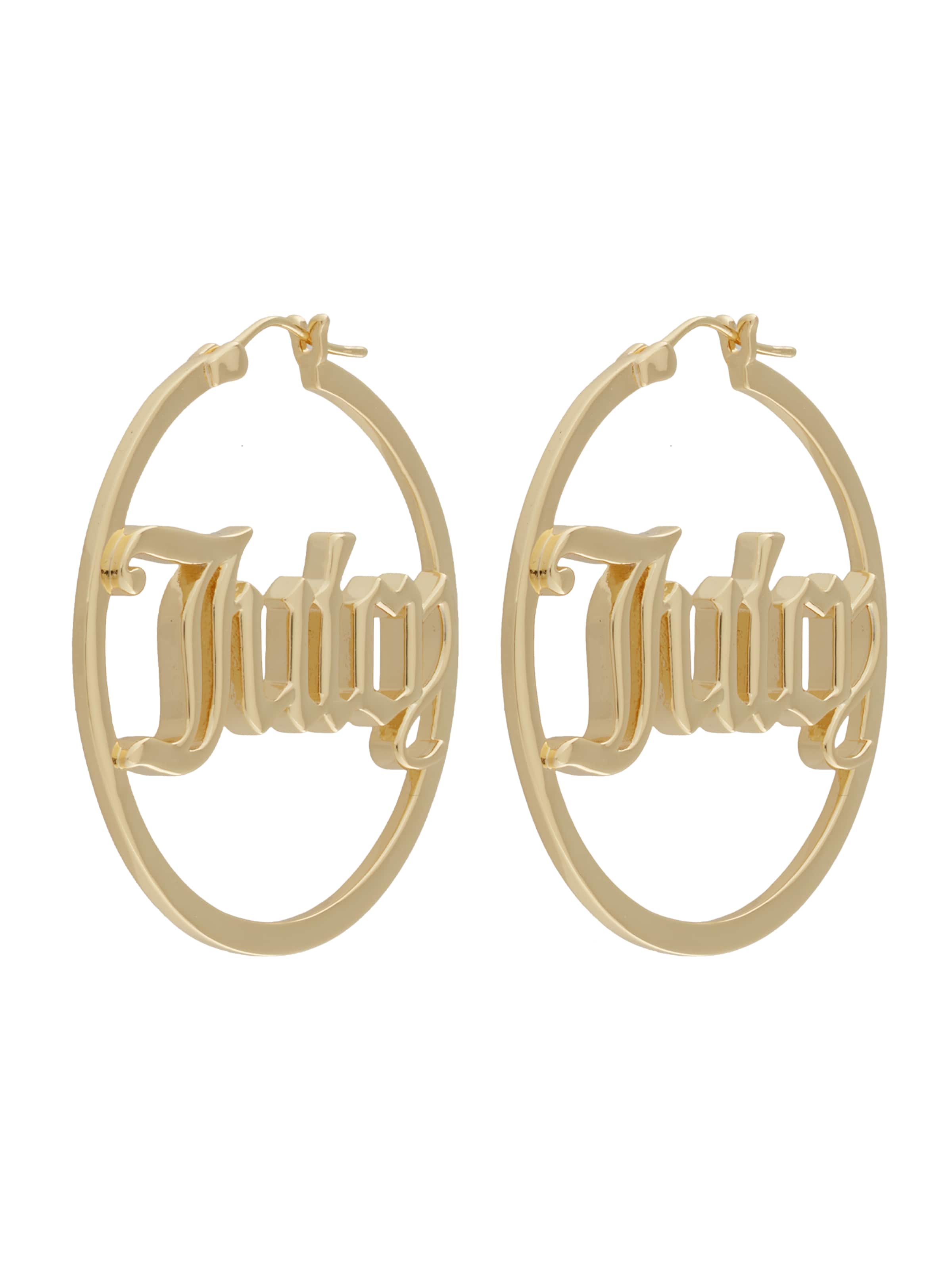 Boucles d'oreilles Juicy Couture en or : devant