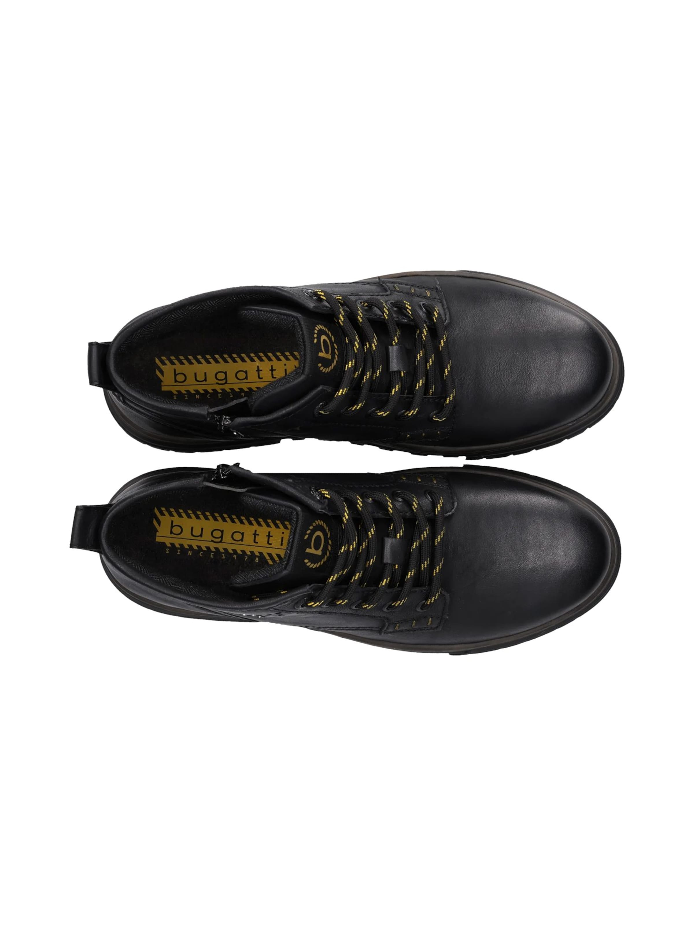 bugatti Schnürboots in Schwarz