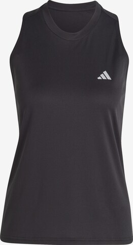 ADIDAS PERFORMANCE - Top desportivo 'Run It' em preto: frente