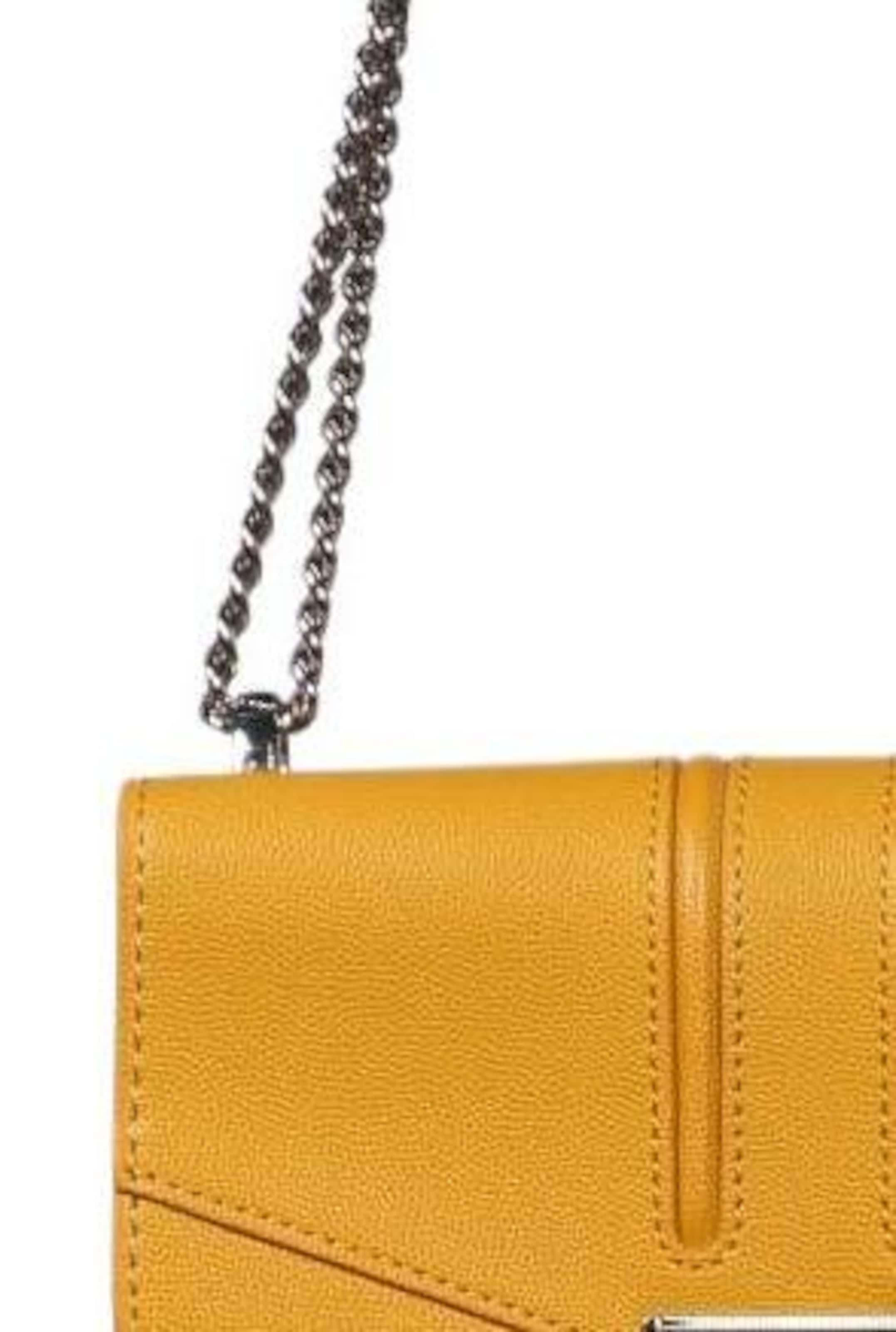 Seidenfelt Handtasche klein One Size in Gelb