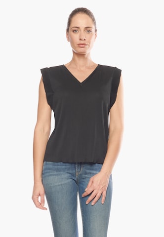 Le Temps Des Cerises Shirt in Black: front