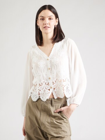 Hailys Blouse 'Al44mina' in White: front
