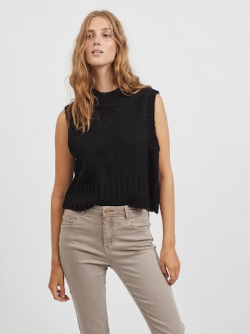 Vila Petite Pullover 'Nelle' in Schwarz: predná strana