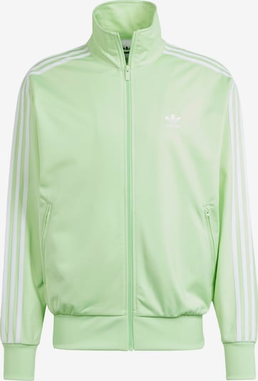 ADIDAS ORIGINALS Zip-Up Hoodie 'Adicolor Classics Firebird' in Kiwi / White, Item view