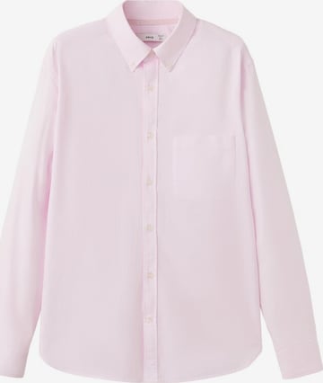 MANGO MAN Regular fit Button Up Shirt 'Oxli' in Pink: front