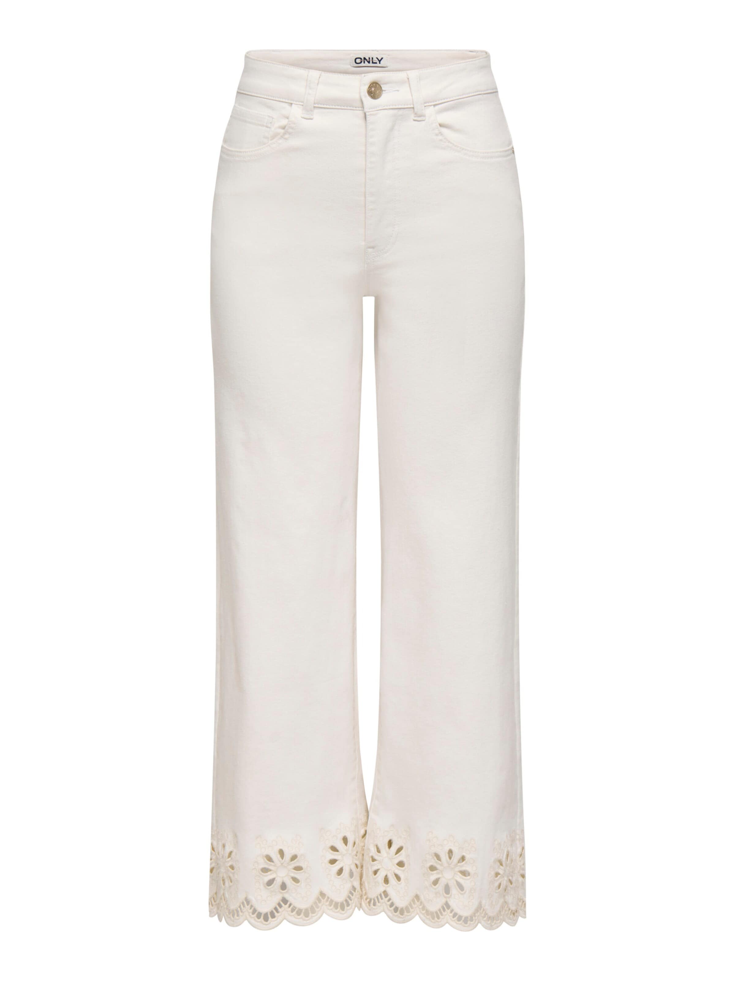 ONLY Pantalon en 36 en blanc, Vue avec produit